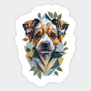 Geometric Dog Sticker